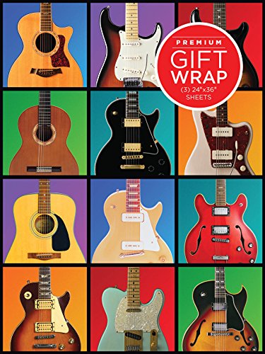 Retro Guitar Wrapping Paper